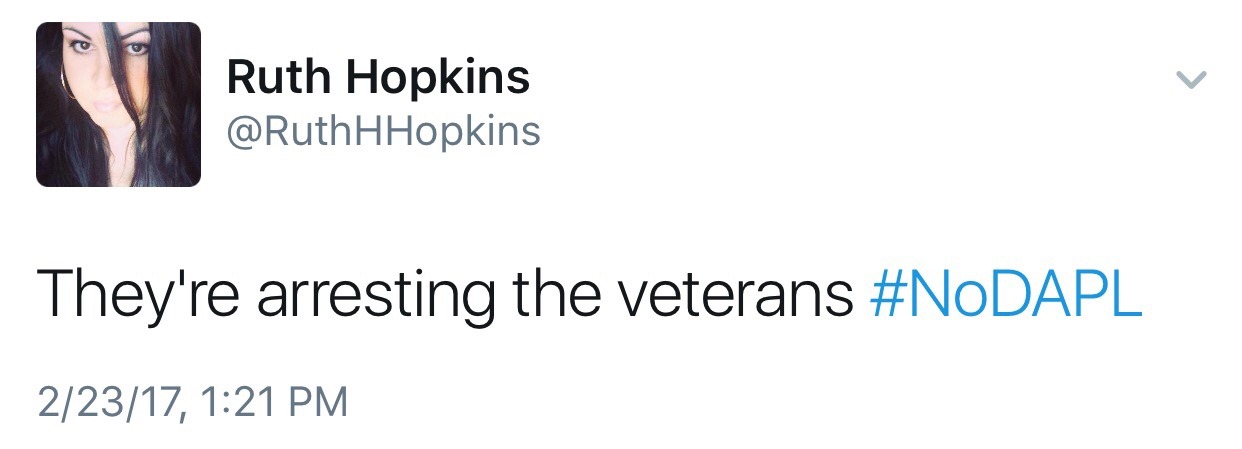 nativenews: Ruth Hopkins updates on the illegal evictions at Standing Rock    [TWEET