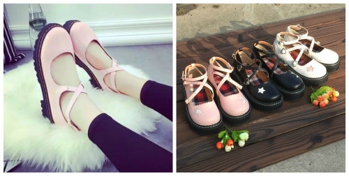 XXX coquettefashion:  Cute ShoesPink Or Black photo