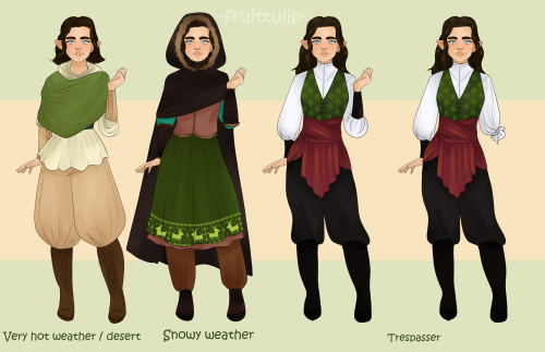 Firoil outfit sheet 3/?really hot weather, really cold weather and trespasser outfits!