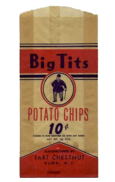 Big Tits Potato Chips (1940s) - Vintage Advertising Archive