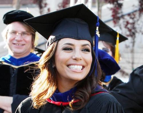 Congratulations to Eva Longoria! She received her Masters in Chicano Studies from UCLA this month! J