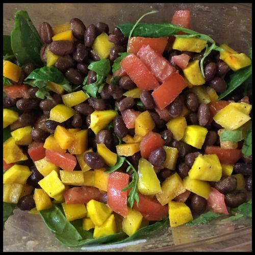 Black Bean and Golden Beet Salad: 1 can prepared black beans (I used Cadia Organic Black Beans) 1 ch