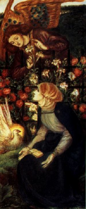 The Annunciation (1859). Dante Gabriel Rossetti.