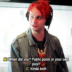lukes-penguinn:  walter-mckey: Have you ever peed in a swimming pool?   “it’s kinda a hobby of mins”