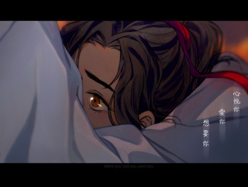 (MDZS CH 100 SPOILERS)Happy birthday, Lan Zhan! :’)  ⚠ Please do not repost! ⚠ ( twitter / instagram