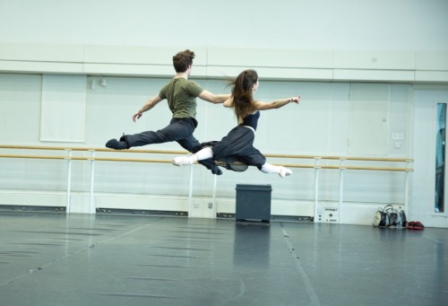 theroyalballetandi:Yasmine Naghdi and David Donnelly in rehearsal for the Invitation at the Royal Op