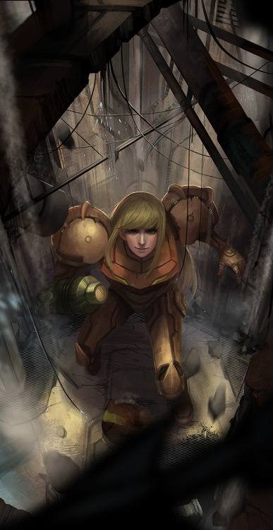 retrogamingblog:  Samus Aran by yagaminoue  Amazing fan art for one of our favourite series!