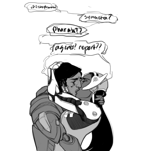 ruushes:som sym/pharah for ow femslash week! theyre just perfect for each other, yeah?