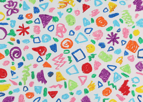 natasharpie: Crayon Town lives. I am making animated patterns to play with for a larger piece.