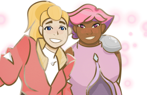 dragon-with-an-agenda: ♡ adora and glimmer taking a photo ♡