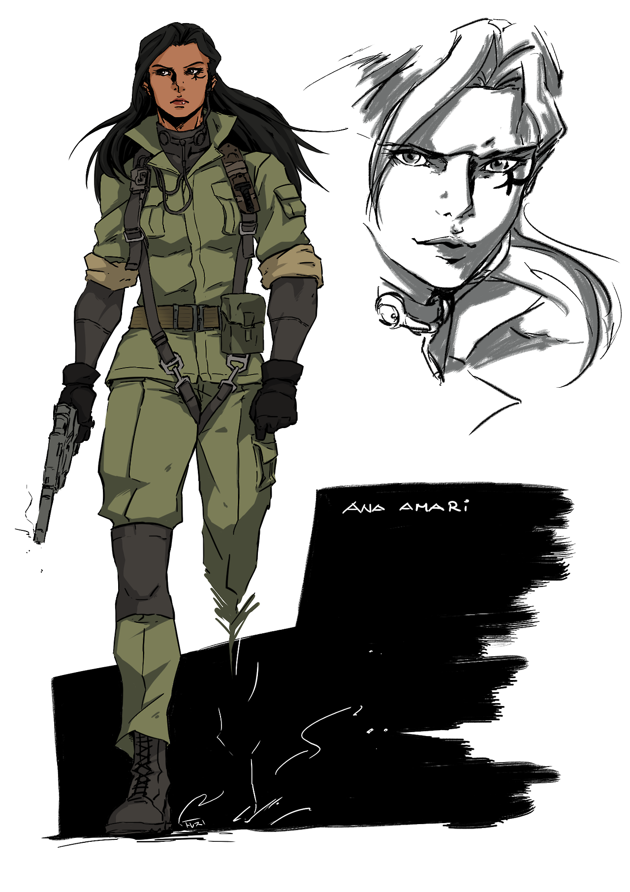 panzerfluch: slackergami:  Big Boss Ana, Solid Pharah, Quiet Widowmaker, Revolver