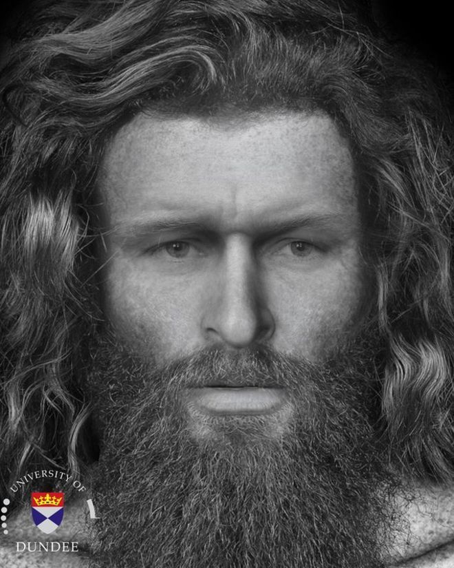 Facial reconstruction made of 'brutally-killed' Pictish man