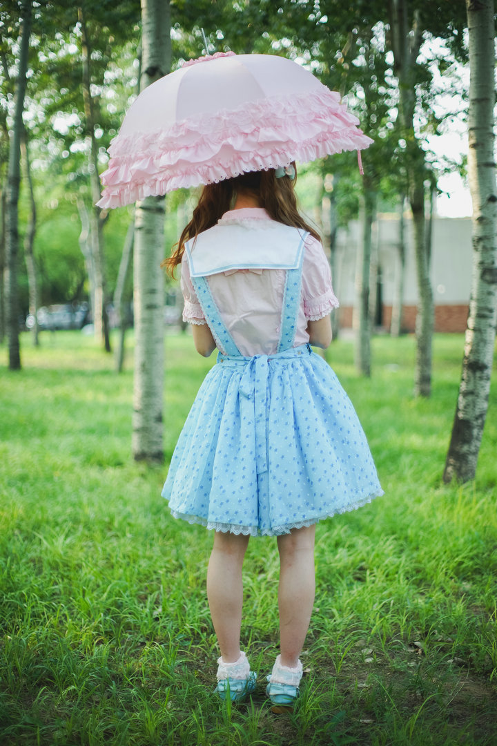 truth2teatold:  Ai’s Grocery Store Summer Suspender Skirt 