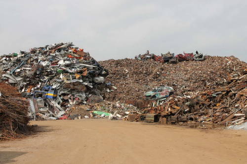 itscolossal:  50 Artists Raid a Polish Scrapyard to Build a Collection of Recycled Metal Cars