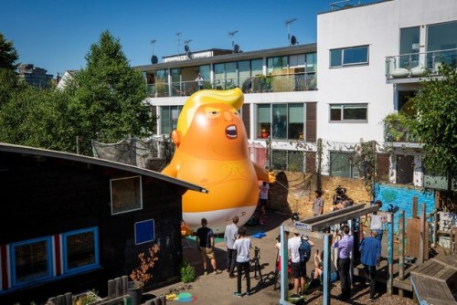 stoweboyd:Apparently Trump was pissed off to learn about the TrumpBaby balloon that will be flying o