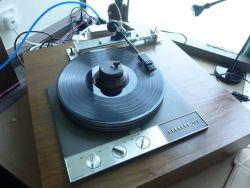 DIY air bearing tonearm on a trusty 401.