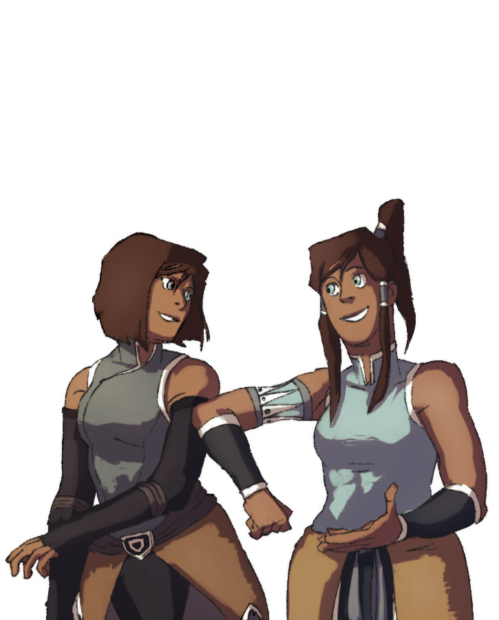 erimero:  Korra hanging out with Korra  Korra sandwich~ &lt;3 &lt;3 &lt;3
