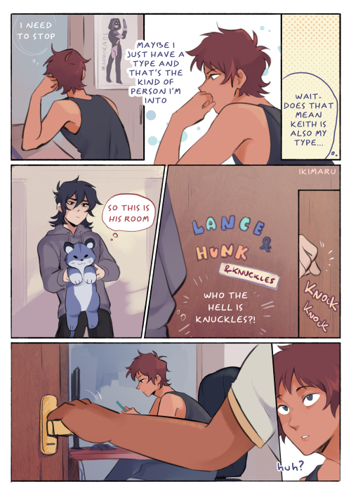 VR/college AU part 21-1!in which Lance is trying to connect some dots and Keith just wants to double checkfirst | < part 20 | to be continued!