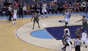 gotemcoach:  GERALD HENDERSON PASSES IT TO A LADY’S FACE  Basketball games are