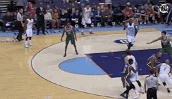 nbaoffseason:  gotemcoach:  GERALD HENDERSON PASSES IT TO A LADY’S FACE   HAND DOWN, LADY DOWN   Awesome