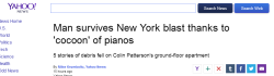 hipstermoriarty:  frenchoverture:  Those two comments made my day.  plot twist in which a new york man is not crushed comically by a piano, but instead saved from being crushed compassionately by multiple pianos 