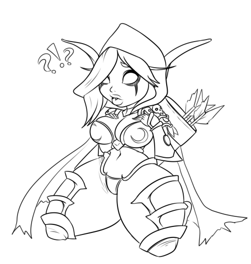 lewdreaper: Played Heroes of the Storm with a friend so he could get the Genji skin, the end result was wanting to draw a shortstacked Chromie and Sylvannas. That is all :V 