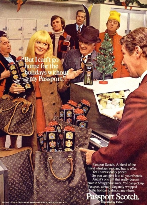 Passport Scotch Christmas advert, circa 1970s (wasn’t and still isn’t a good present for kids )