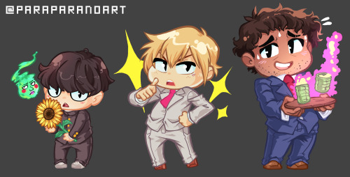 Hi again, Tumblr. 2020 sure has been awful, huh?Have some chibis to brighten your day. &lt;3