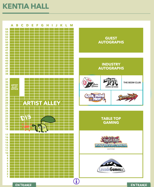 I made a quick map for my table at AX this weekend, along with pics of some of the merch I’ll have a