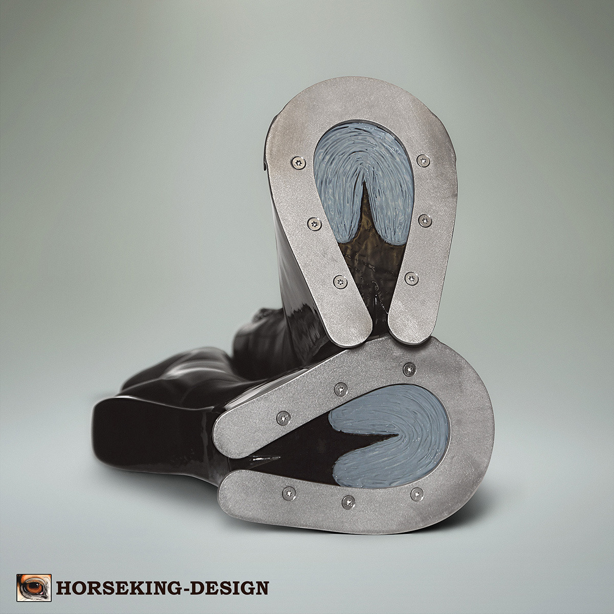 HORSEKING DESIGN — Draft horse boots with shiny surface