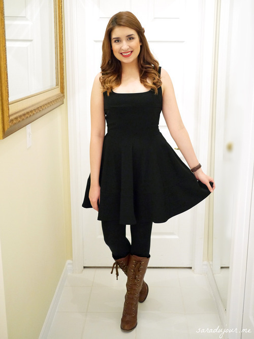 OOTD: Little Black Dress + Boots