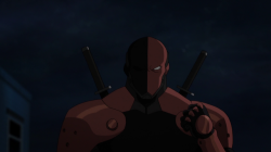 superheroes-or-whatever:Deathstroke in Teen Titans: Judas Contract