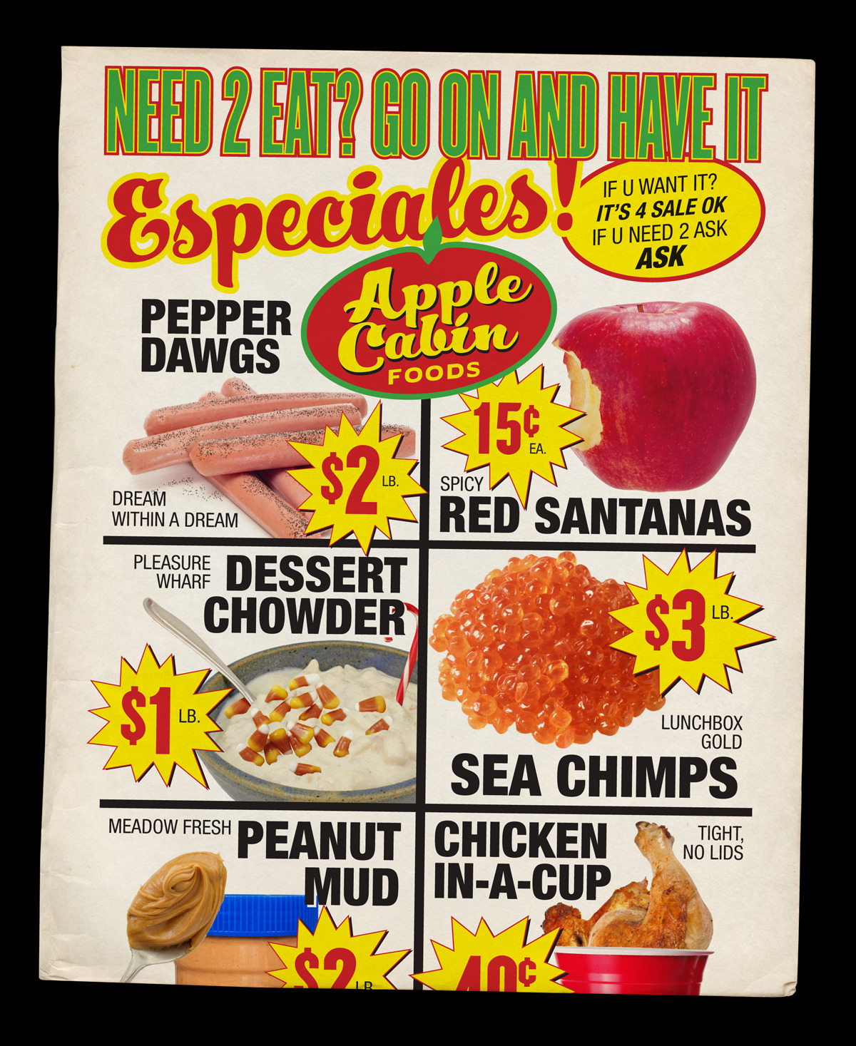 liartownusa:  Apple Cabin Foods No.10 