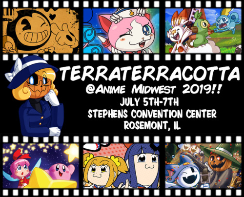 terraterraart:Guess who you could meet at Anime Midwest 2019? Me!I’m gonna be at Booth C12 with @mik