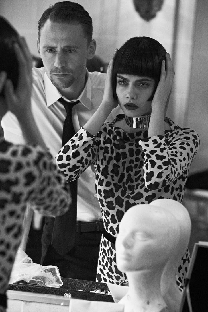  Cara Delevingne &amp; Tom Hiddleston by Peter Lindbergh for Vogue May 2013 