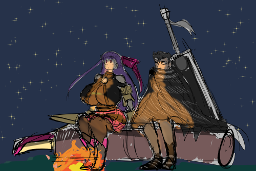 had a REALLY strange dream last night where for some reason Passionlip from FGO and Guts from Berser