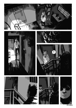 tohdaryl:  Teaser page for a horror comic