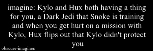 obscure-imagines:Kylo carried you from the the small carrier ship and into the main area, rushing yo