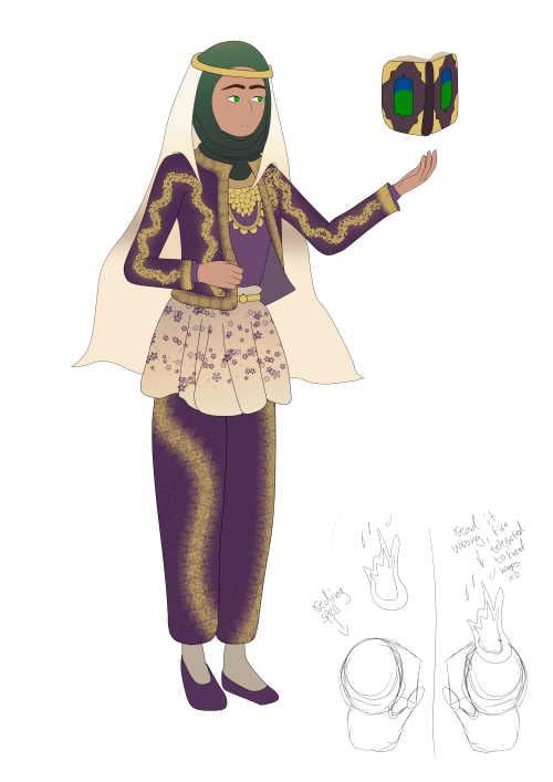 ah Elif my sweet bean, dumbass wizard baby summer child. The first version of her design she gets a 