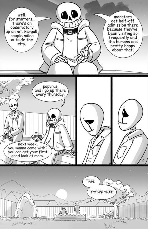 lynxgriffin: Sans and Gaster have a quiet talk after everything, as Gaster tries to figure out how t