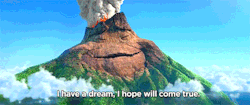 clearandstarrynight:homelesswerewolf:  movieclipsdotcom-blog: Uku, the volcano, just wants someone to lava. (x)    I’m all for Pixar shorts based off of one extremely shitty pun.  This made me cry unmanly inhuman tears
