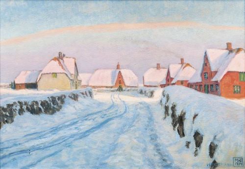 Magnus Weidemann: Wintersonne in Keitum, 1929