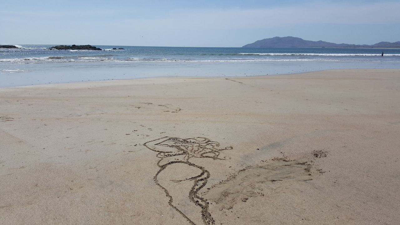 bloozchicken:  I drew something on the beachPatreon | Society6