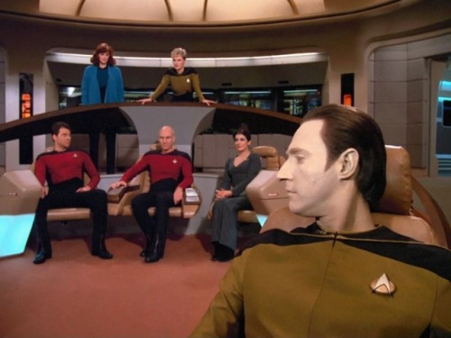 Star Trek: The Next Generation S1 E13 “Angel One” 44:09The ends of episodes in season one are so che