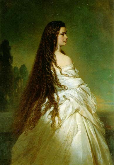 Elisabeth Kaiserin von Österreich, 1865, Franz Xaver WinterhalterMedium: oil,canvaswww.