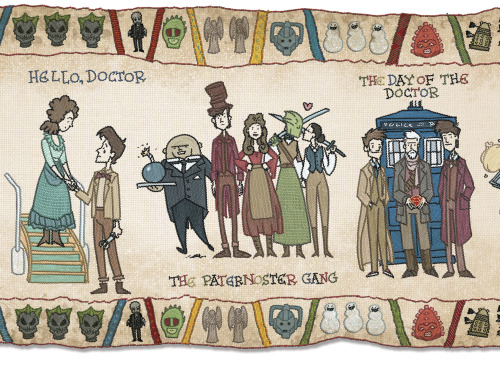 mudron:To celebrate the 50th anniversary of Doctor Who, I drew this slightly ridiculous tribute to t