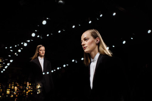 tmagazine:Nina WesterveltNew York Fashion Week | Donna Karan F/W 2015See more here Donna Karan for t