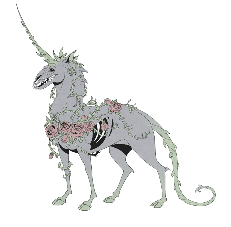 c3rmen: Concepts for some undying unicorns. I was thinking that if unicorns are immortal