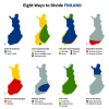 Eight Ways to Divide Finland.
More stereotype maps >>