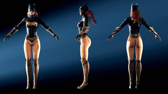 Model release: Batgirl nude legs